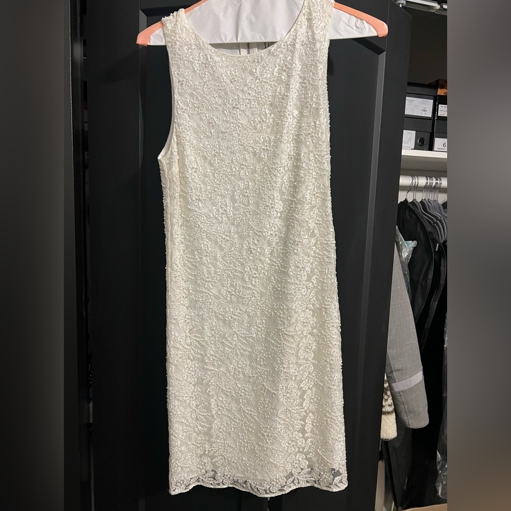 Alice + Olivia Dot Embellished Sleeveless Shift Dress